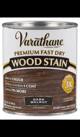 262006 Rust-oleum Corp Varathane Semi-transparent Dark Walnut Oil-based Urethane Alkyd Woodstain 1 Qt