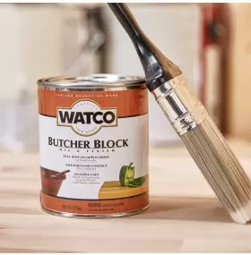 241758 Rust-oleum Corporation Watco Butcher Block Oil And Finish Clear Pint Can Fast Drying Food Safe