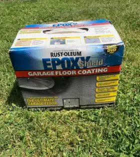 Rust-oleum Epoxyshield 744759796868 Epoxy Shield Protect Gray Garage Floor Coating Kit 250 Square Ft