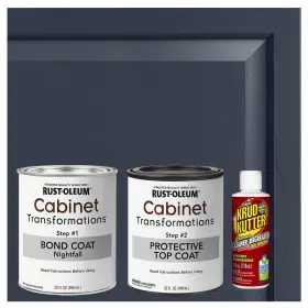 393606 Rust-oleum Home 020066038380 Cabinet Transformations Complete Coating Kit Quart Satin Nightfall