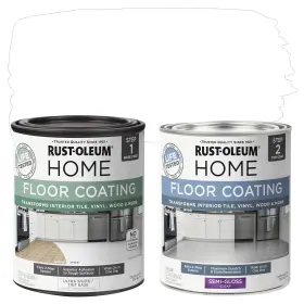 367598 Rust-oleum Home 020066489953 Interior Floor Coating Kit Semi-gloss Ultra White