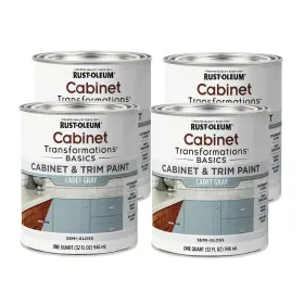 10020066557444 Rust-oleum Home 372009-4pk Transformations Basics Cabinet And Trim Paint Quart Cad