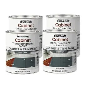 10020066557451 Rust-oleum Home 372010-4pk Transformations Basics Cabinet And Trim Paint Quart Dar