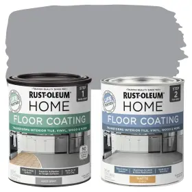 367592 Rust-oleum Home Interior Floor Coating Kit Matte Aged Gray 32 Fl Oz