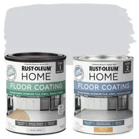 367593 Rust-oleum Home Rustoleum Interior Floor Coating Kit Matte Pearl Gray 2 Count Pack