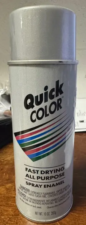 J2858830 Rust-oleum Quick Color 10 Oz Silver Gloss Finish Economy Aerosol Paint