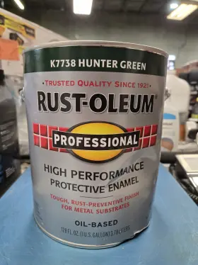 K7738402 Rust-oleum High Performance Protective Enamel Gloss Paint Hunter Green- 1 Gallon