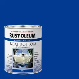 207013 Rust-oleum Marine 1 Quart Flat Blue Boat Bottom Antifouling Paint 4-pack