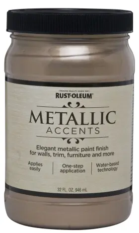 253601 Rust-oleum Metallic Accents Paint Quart Champagne 32 Fl Oz Pack Of 1