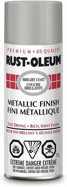 N7718830 Rust-oleum Brigh Coat Metallic Finish Spray Paint In Chrome 312g