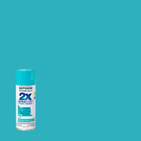 Rust-oleum Painters Touch 2x 320066120864 12 Oz. Gloss Seaside General Purpose Spray Paint 6-pack For Wood Metal Plastic