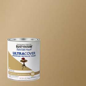 Rust-oleum Painters Touch 711181898972 32 Oz. Ultra Cover Metallic Gold General Purpose Paint Case Of 2