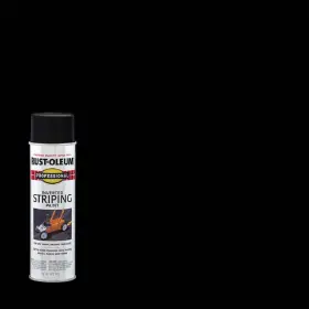 2578838 Rust-oleum Professional 18 Ounce Flat Black Exterior Inverted Striping Spray Paint 6-pack