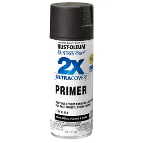 Ptucsp-49846 Rust-oleum 2 Pack Painters Touch Ultra Cover 2x Spray Paint 12oz-black Primer P