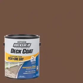 Rust-oleum Rocksolid 313102522548 1 Gal. Russet Exterior 6x Deck Coat Rust-oleum Rocksolid 313102522548 1 Gal. Russet Exterior 6x Deck Coat