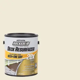319367 Rust-oleum Rocksolid Exterior Paint 1 Gal. Canvas 20x Deck Resurfacer