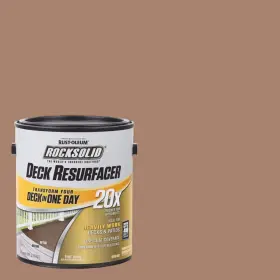 319407 Rust-oleum Rocksolid 1 Gal. Santa Fe Exterior 20x Deck Resurfacer 319407 Rust-oleum Rocksolid 1 Gal. Santa Fe Exterior 20x Deck Resurfacer