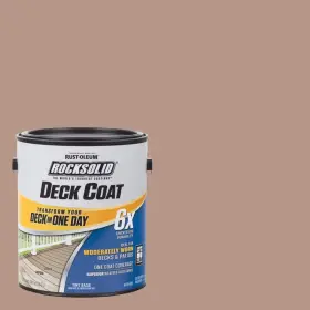 319629 Rust-oleum Rocksolid Exterior Paint Clay 6x Deck Coat 1 Gal