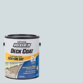 319647 Rust-oleum Rocksolid Exterior Paint 1 Gal. Mist 6x Deck Coat