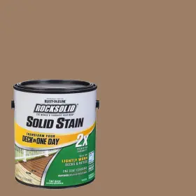 319731 Rust-oleum Rocksolid Exterior Paint Home 1 Gal. Adobe 2x Solid Stain