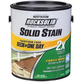 319735 Rust-oleum Rocksolid Exterior Paint Bedrock 2x Solid Stain 1 Gal