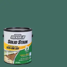 319755 Rust-oleum Rocksolid Exterior Paint Home 1 Gal. Forest 2x Solid Stain