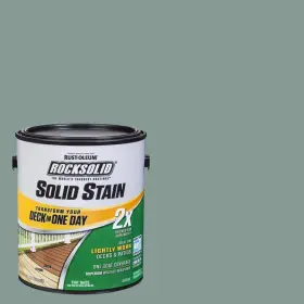 319768 Rust-oleum Rocksolid Exterior Paint Home 1 Gal. Moss 2x Solid Stain