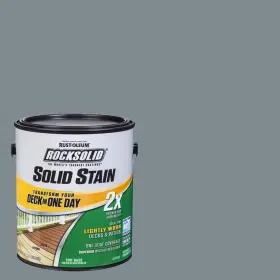 319784 Rust-oleum Rocksolid 1 Gal. Slate Exterior 2x Solid Stain