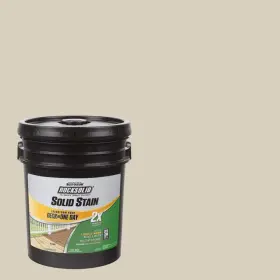 319834 Rust-oleum Rocksolid Exterior Paint Home 5 Gal. Rattan 2x Solid Stain