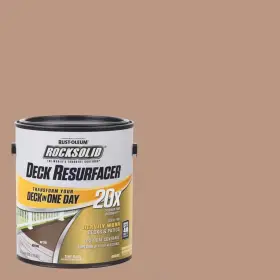 Rust-oleum Rocksolid 445010447484 1 Gal. Buckskin Exterior 20x Deck Resurfacer