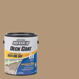 Rust-oleum Rocksolid 711181732191 1 Gal. Sandstone Exterior 6x Deck Coat