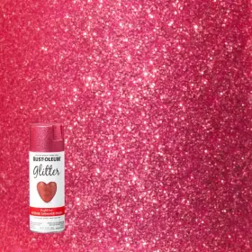 301818 Rust-oleum Specialty 10.25 Oz. Bright Pink Glitter Spray Paint 6-pack