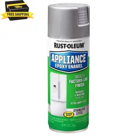 Rust-oleum Specialty 744759021366 12 Oz. Appliance Epoxy Gloss Stainless Steel Gray Spray Paint 6 Pack