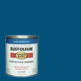 100133651 Rust-oleum Stops Rust 1 Quart Protective Enamel Gloss Royal Blue Interior/exterior Paint