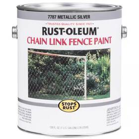 Rust-oleum Stops Rust 313040892871 1 Gal. Metallic Silver Oil-based Chain Link Fence Paint 2-pack