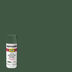 Rust-oleum Stops Rust 313043656685 12 Oz. Protective Enamel Satin Spruce Green Spray Paint 6-pack