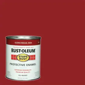 Rust-oleum Stops Rust 313045841850 1 Quart Protective Enamel Gloss Regal Red Interior/exterior Paint 2-pack