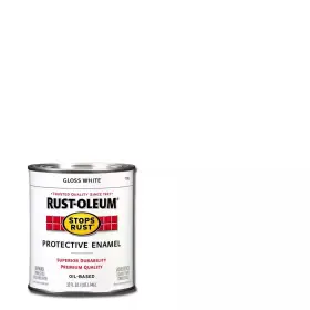 Rust-oleum Stops Rust 313057611632 1 Quart Protective Enamel Gloss White Interior/exterior Paint