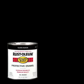 Rust-oleum Stops Rust 705353765711 1 Quart Protective Enamel Gloss Black Interior/exterior Paint