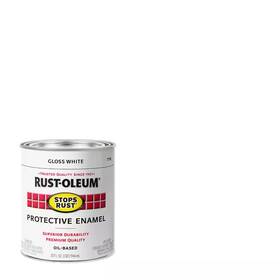 Rust-oleum Stops Rust 711181991963 1 Quart Protective Enamel Gloss White Interior/exterior Paint 2-pack