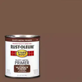 Rust-oleum Stops Rust 726084228269 1 Quart Flat Rusty Metal Interior/exterior Oil Based Primer