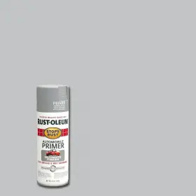 Rust-oleum Stops Rust 726084460454 12 Oz. Flat Light Gray Automotive Primer Spray 6-pack