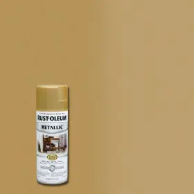 7270830 Rust-oleum Stops Rust Metallic Paint 11 Oz Protective Spray Gold 6-pack