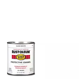 Rust-oleum Stops Rust 744759021441 1 Quart Protective Enamel Gloss White Interior/exterior Paint