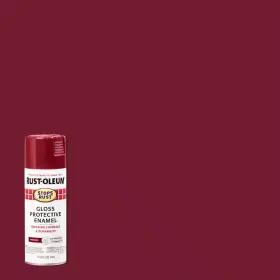 Rust-oleum Stops Rust 744759374660 12 Oz. Protective Enamel Gloss Burgundy Spray Paint 6-pack