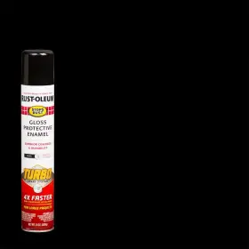 Rust-oleum Stops Rust 744759693983 24 Oz. Turbo Spray System Gloss Black Paint