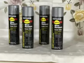 V2115838 Rust-oleum V2115838. 15oz Cans 4 Pack. Silver Aluminum. Max Protect