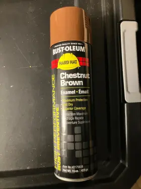 V2175838 Rust-oleum Rustoleum Chestnut Brown V2100 H.p . Enamel Spray Paint Hard Hat