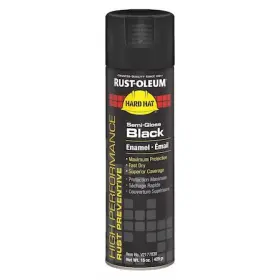 V2177838 Rust-oleum Preventative Spray Paint Black Semi-gloss 15 Oz