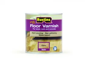 Rustins 015332000043 Floor Varnish Clear Satin 1l